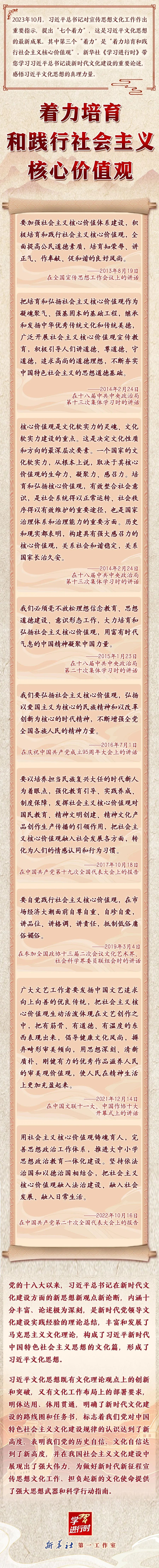 主題教育·微課堂 | 領悟習近平文化思想系列之三：著力培育和踐行社會主義核心價值觀